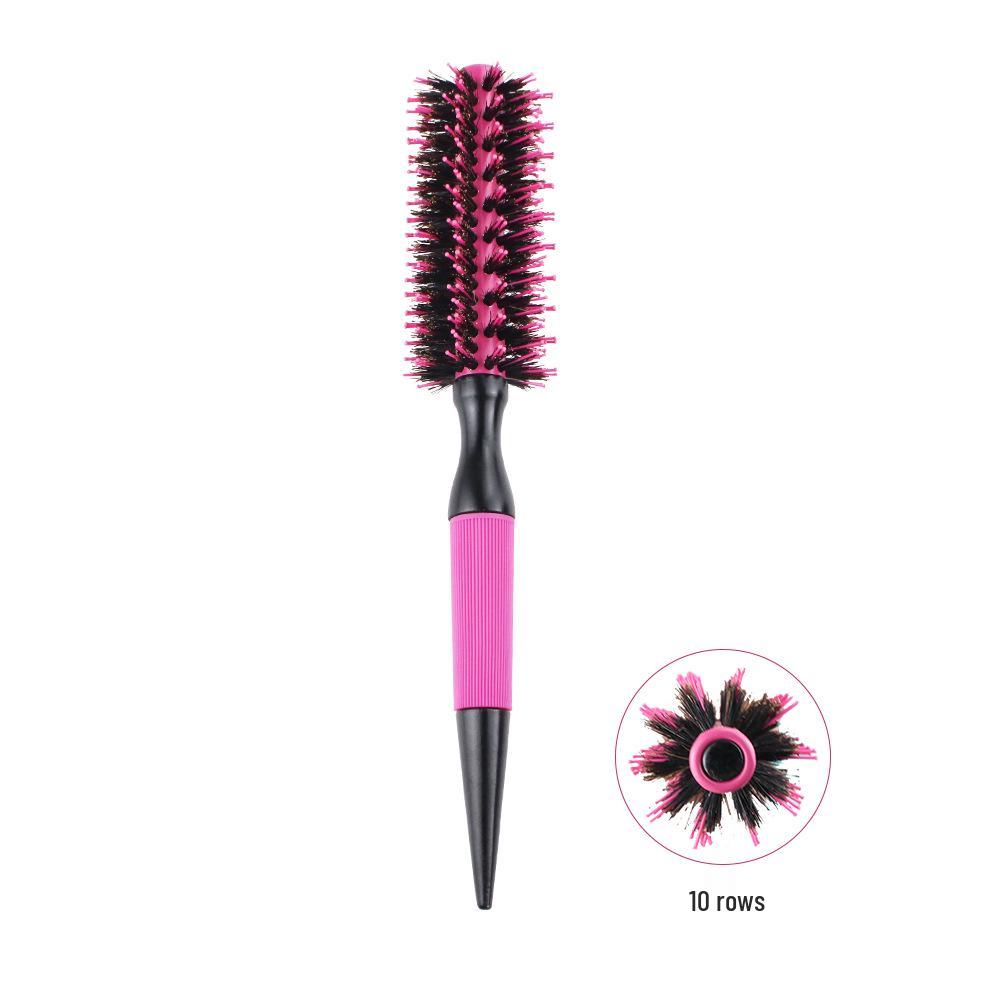 Yuyuan Brazil Boar Bristle Ceramic Curling Comb with Pointed Tail, Anti-Static Hair Smoothing & Styling Tool
