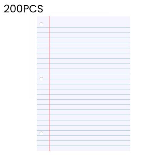 200 Sheets Loose Leaf Paper 8'' X 10.5'' College Ruled Filler Notebook Paper 3-Hole Punched Binder Lined Paper for 3 Ring Binders