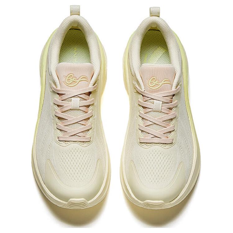 Anta Comfortable Fashion Non-Slip Wear-Resistant Low-Top Casual Running Shoes Women sneaker Beige 122445535-3