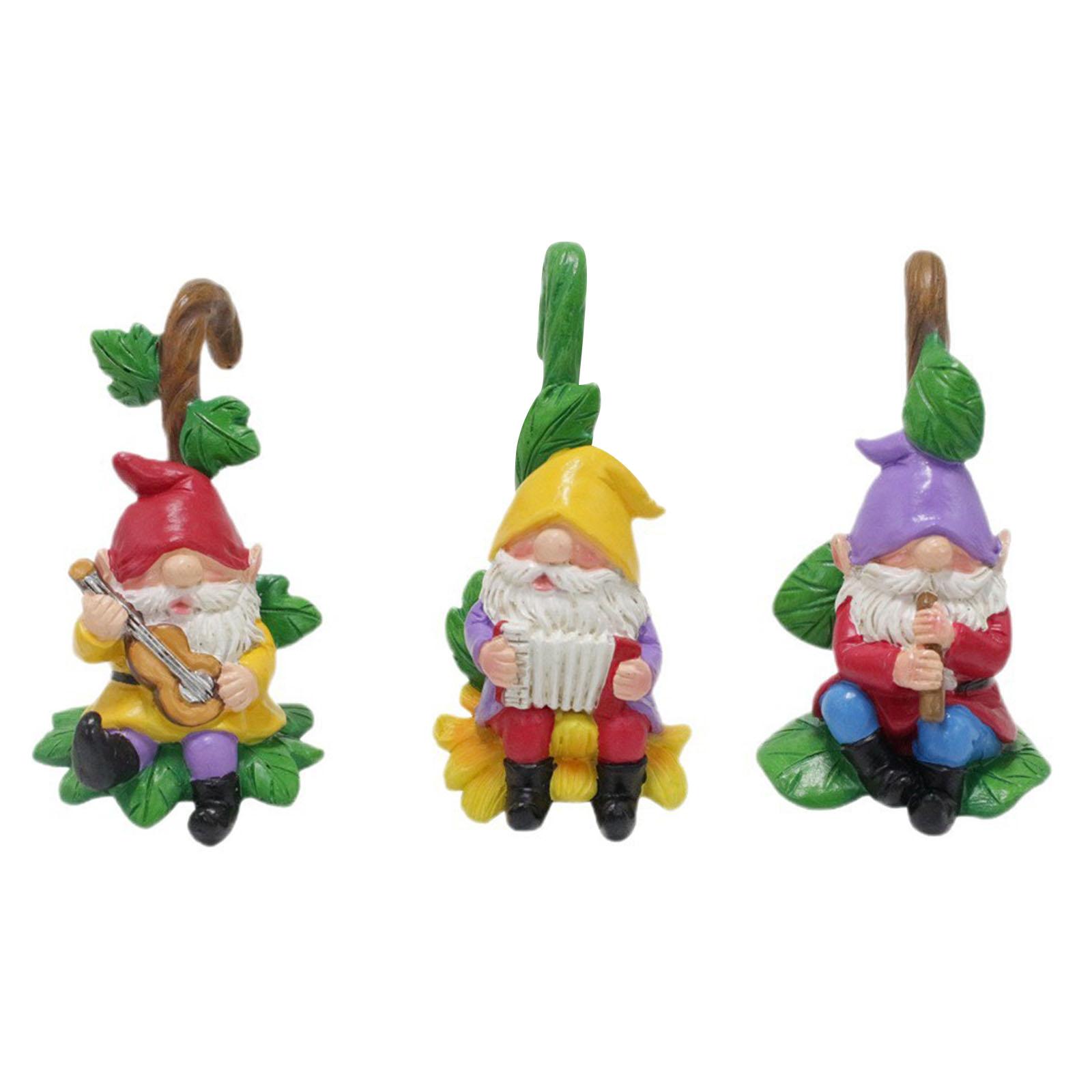 

3 Pcs Resin Hanging Gnomes Statue New Outdoor Garden Climbing Gnome Figures Decoration For Home Patio Lawn Garden Yard Ornaments