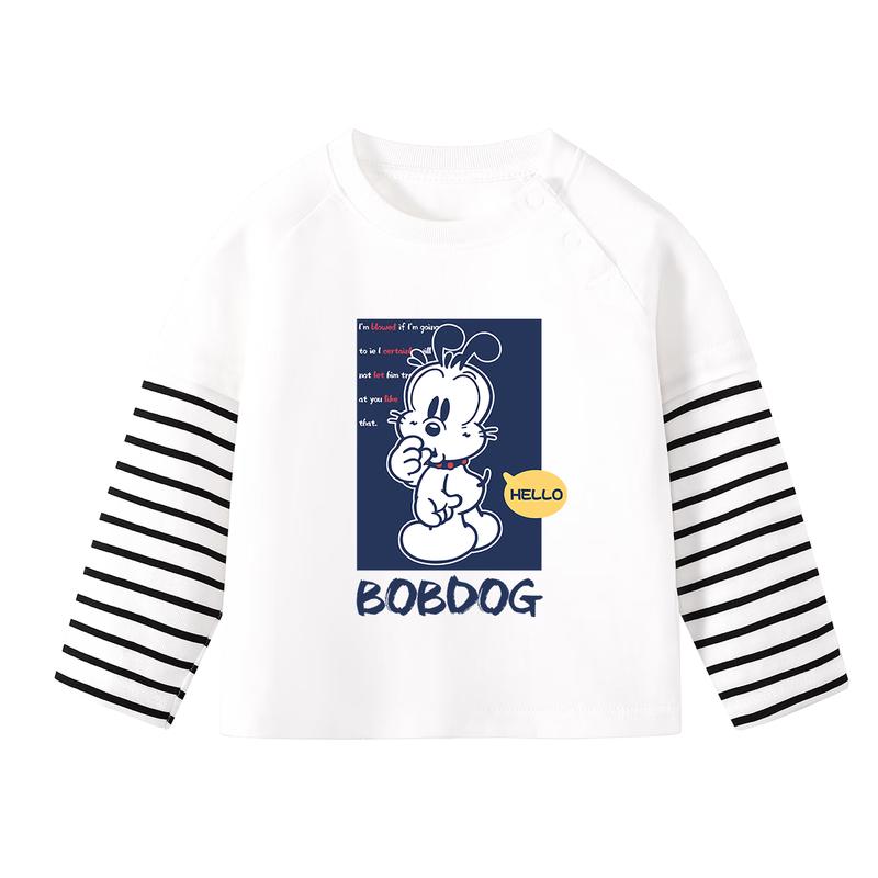 Bobdog Boys  Faux Two-Piece Long Sleeve T-shirt 100