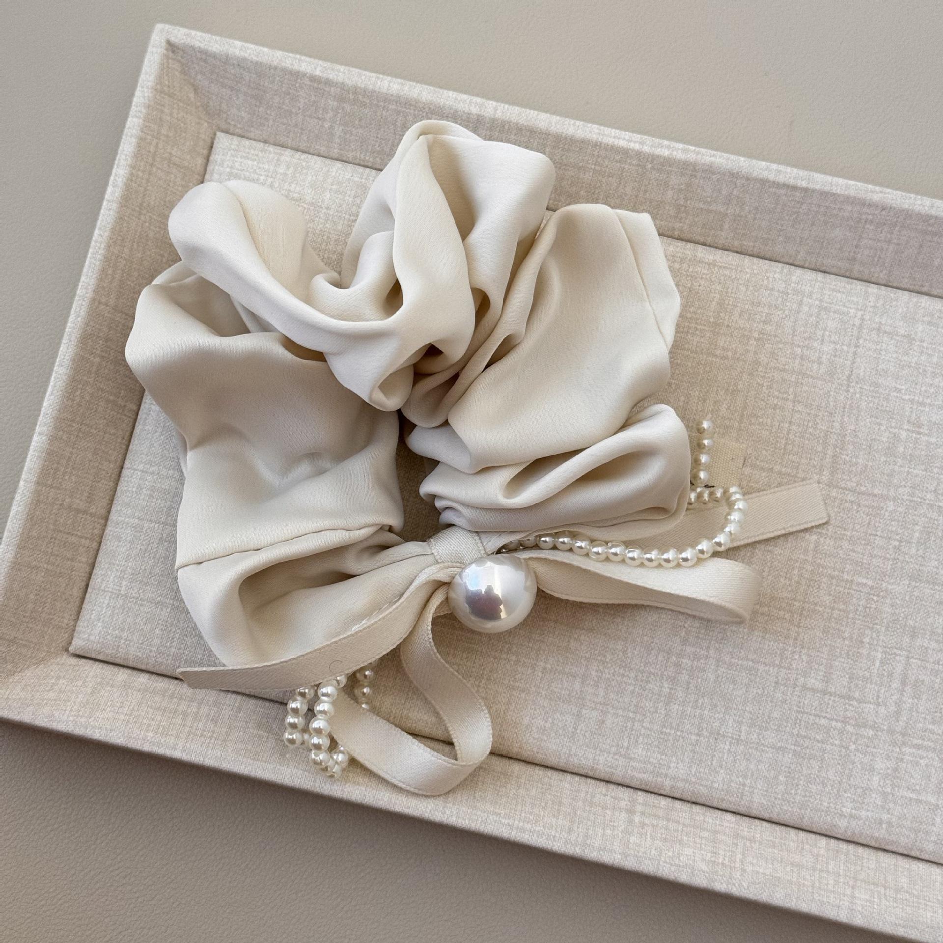 

Скранчі аксесуари для волосся для жінок дівчина гумка для волосся еластична корейський фасинатор бант Дизайнерський вінтажний перловий популярний kpop солодкий