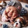 5d Diy Diamond Painting Girl Dog Portrait Diamond Embroidery Seaside Full Round Drill Cross Stitch Kits Gift