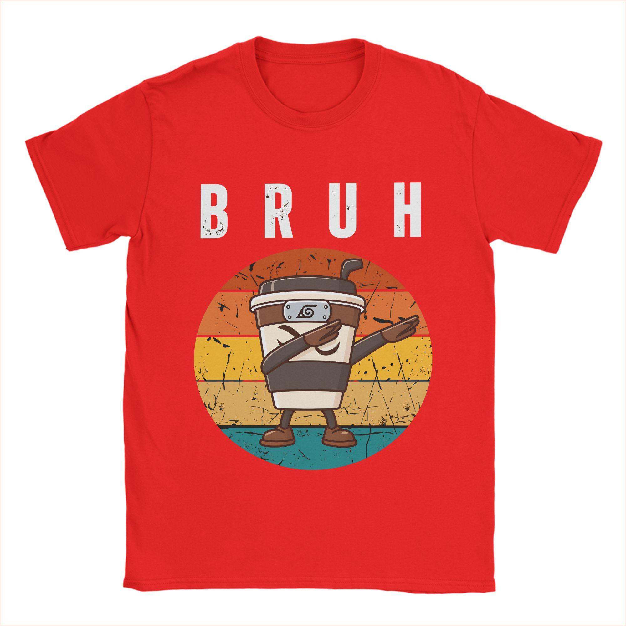 Bruh Cappuccino Assassino Italian Brainrot Cotton TShirt For Men Summer Crewneck Hip Hop Tee Shirt Oversized Printed Clothing S