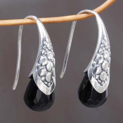 Dazzling Silver Color Metal Round Geometry Pounding Dangle Earrings for Women Jewelry