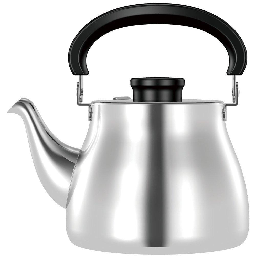 

Cookvessel FIKA Fika Stainless Steel Tea Kettle, 2.4L, Glossy, FIKASTT-24 KTK