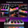 USB C Macro Keypad with 16-Key and 3 Knobs Programmable  Mechanical Gaming Keyboard for Efficiency Gaming and Office