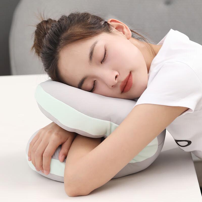 Miling Portable Inflatable Ice Silk Napping Pillow