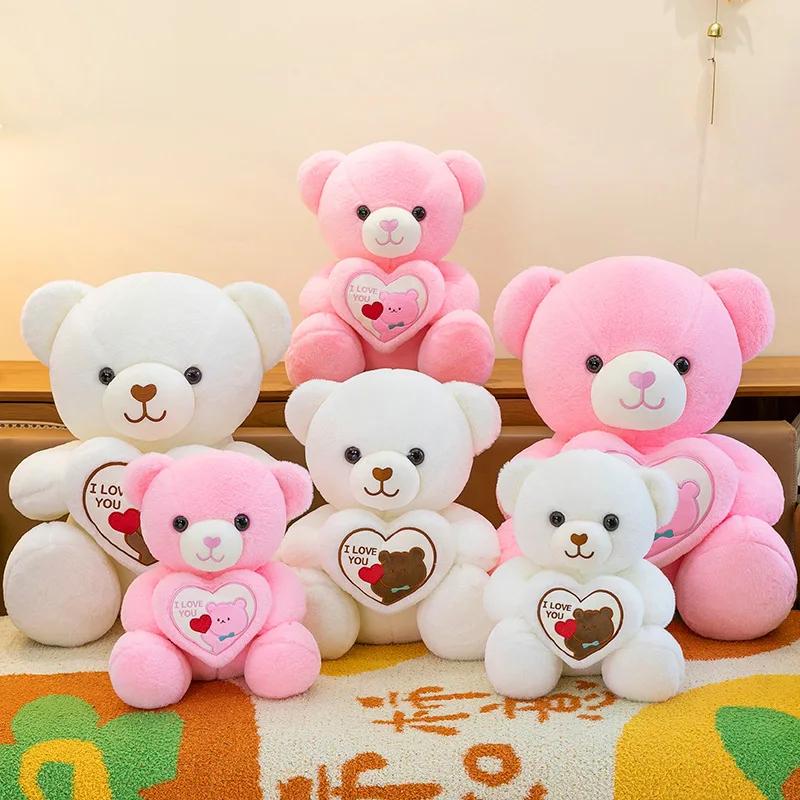 45Cm Love Stuffed Plaything Bear Plush Beasts Figure Ornament Bday Presents Gentle Backrest Buddies Grilfriend Princesses Wife Children Present