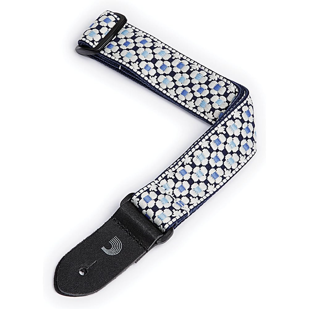 D Addario Ukulele Strap Small Instrument Strap 15UKE01 Jacquard - Flower 1 Design [Domestic Genuine Product]
