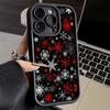 Snow Snowflake Winter Phone Case for iPhone 16 17 Air 16E 15 Pro Max 14 Plus 13 12 Mini Capa Soft Shell Silicone Funda