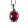 Collana Pendente Gotica Nera Per Donna Con Catena a Croce in Lega Accessorio Gioiello