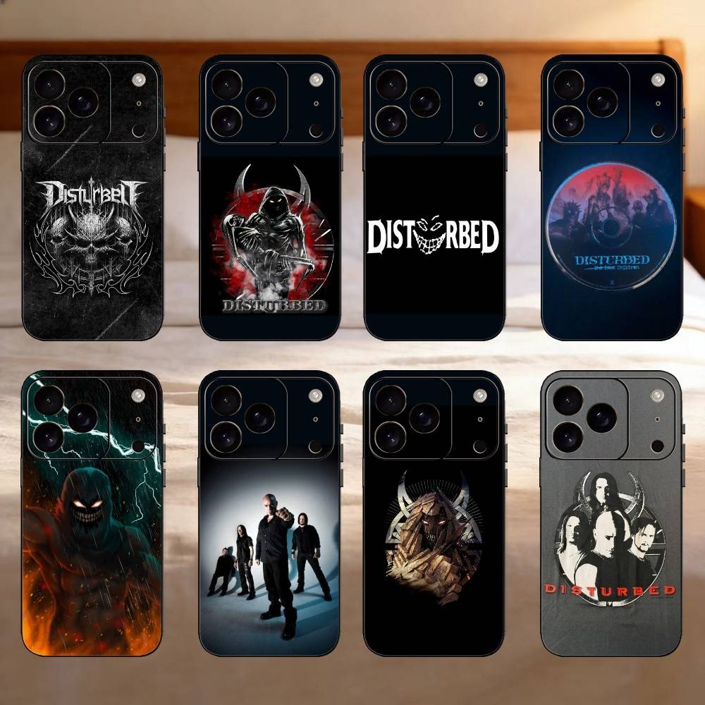 D-Disturbed Band Believe Phone Case Silicone black Soft For IPhone 17,16,15,14,13,12,11,SE,Plus Pro Max