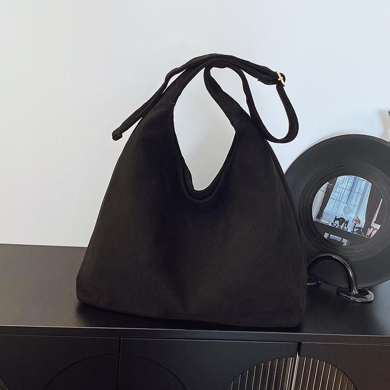 Vintage matte big bag women's large-capacity shoulder bag premium texture commuter tote bag