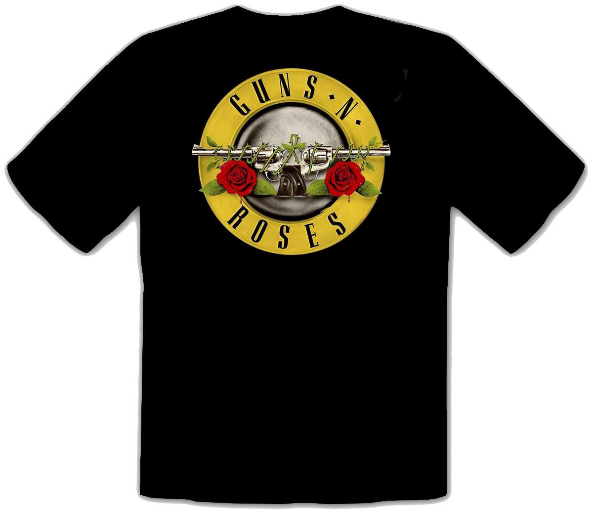 26 Guns and Roses Guns N Roses Music Black T-Shirt -263- Unisex T-Shirt M