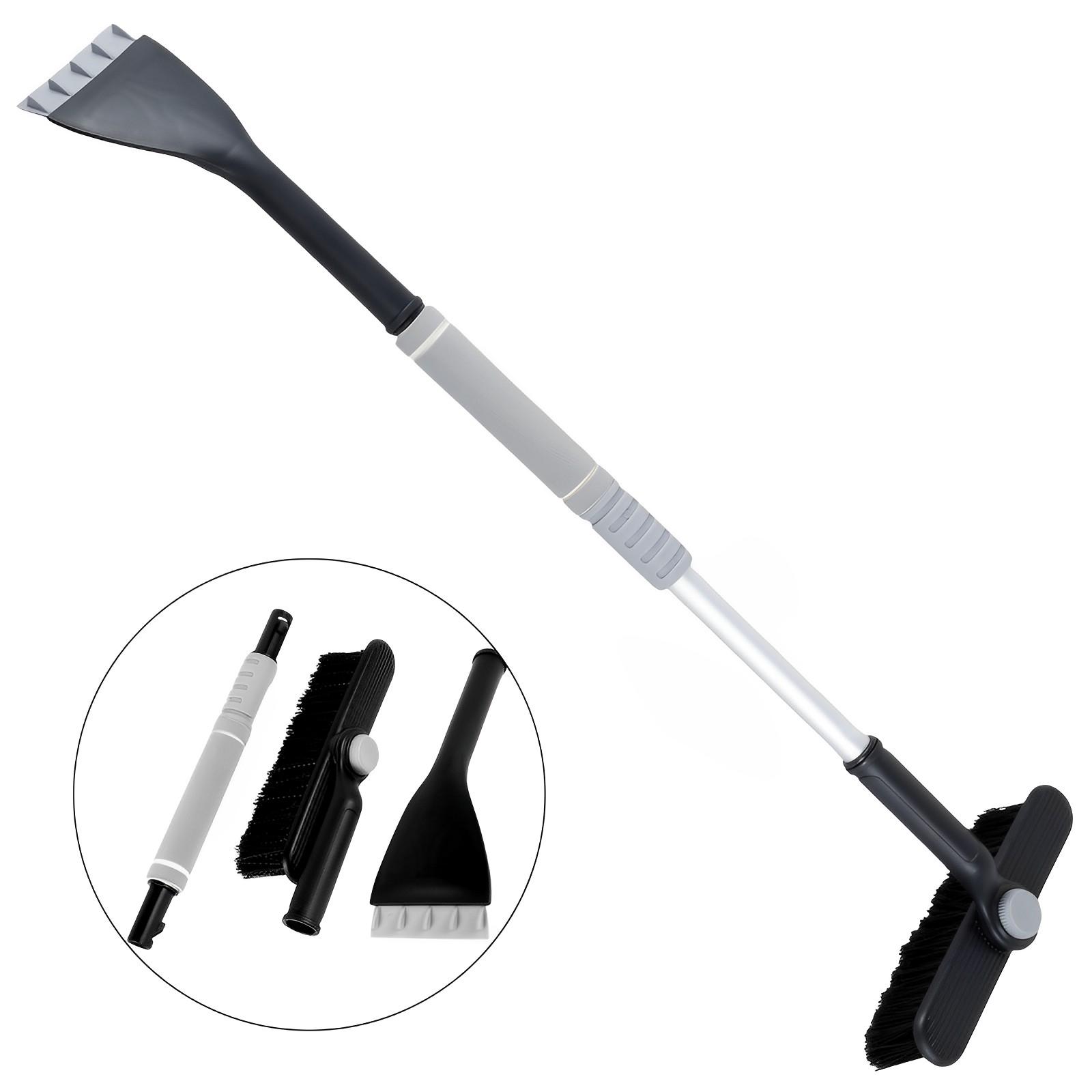 

Щетка для уборки снега, выдвижная щетка для уборки снега на лобовое стекло, вращающаяся на 360 градусов, многофункциональная щетка для уборки снега в автомобиле зимой серый