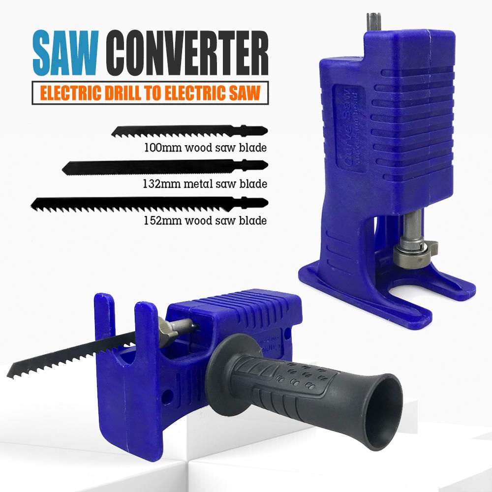 Trapano elettrico modificato per seghe elettriche Adattatore per seghetto alternativo Accessorio per seghe elettriche Trapano per seghetti alternativi Utensili per il taglio del legno