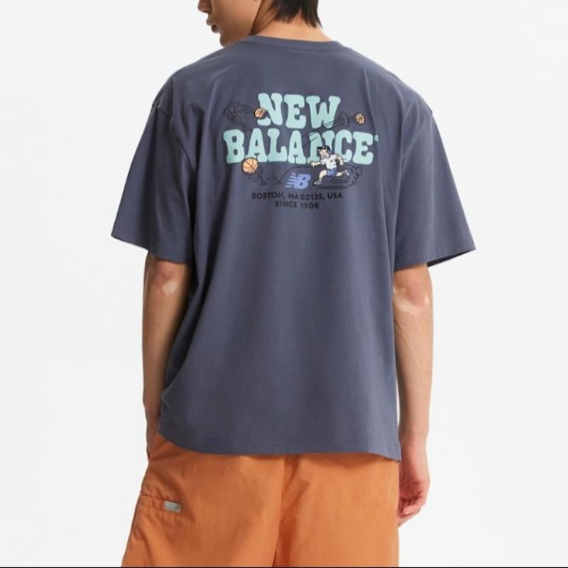 New Balance Uni Nb Boy Basketball Lettering Short Sleeve Tee B1 Nbnef21543 10 16 19 Cf