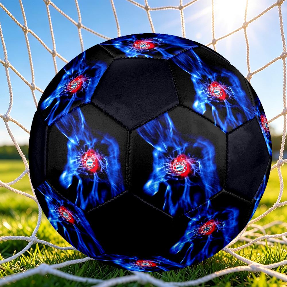1 pz Pallone da Calcio Bayern Monaco Stemma Taglia Standard 5, Pallone da Calcio Resistente per Allenamento a Scuola Parco & Intrattenimento Quotidiano zq71415