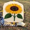 1pc Sunflower Pattern Automatic Open/Close Umbrella with Windproof, 8-Rib Sturdy Canopy, Durable Ribs, Fashionable Design1220A