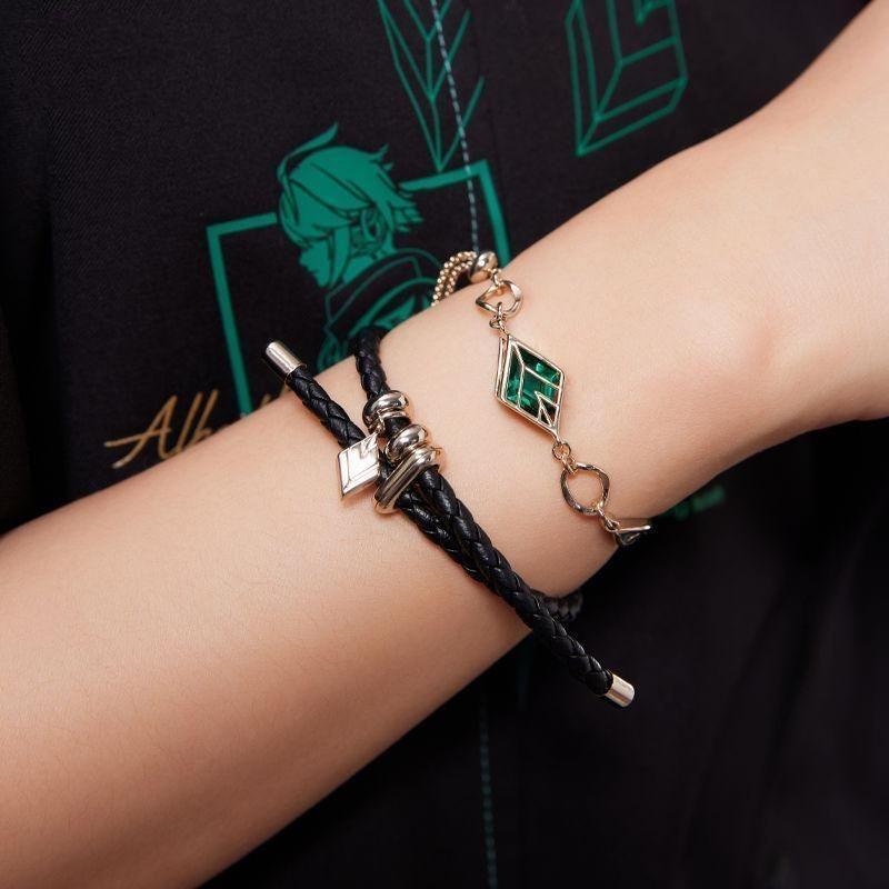 Game Genshin Impact Alhaitham Cosplay Necklace Bracelet Leaf Full Set Choker Chain Bangle Halloween Party Props