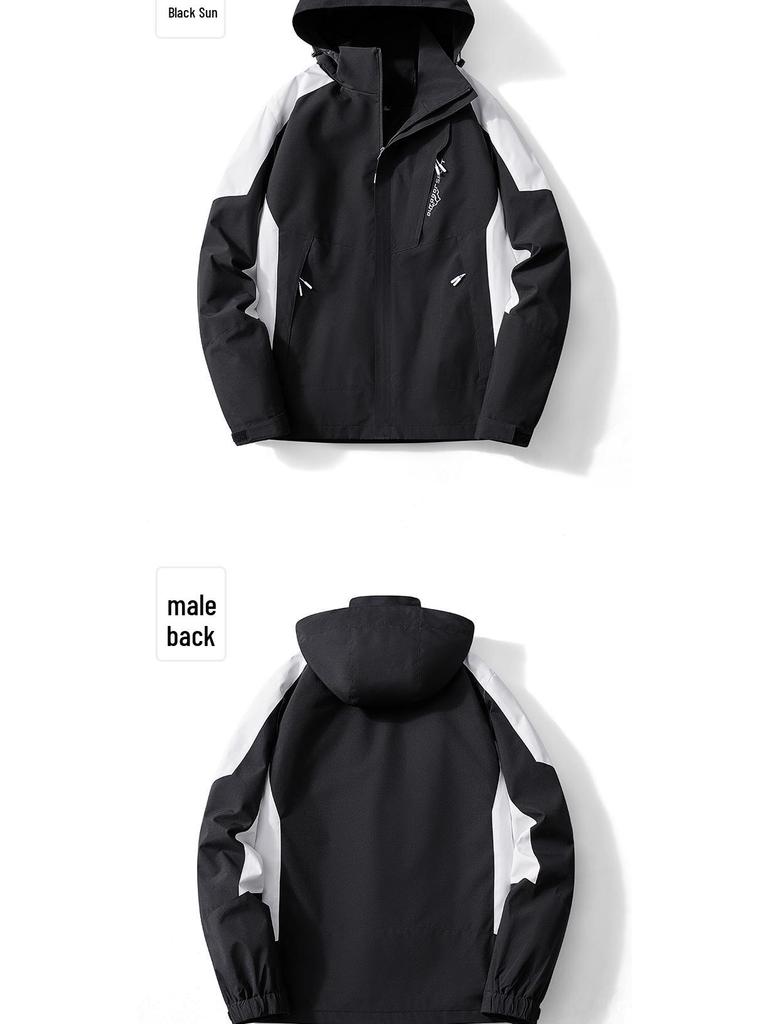 Cross-Border Outdoor Unisex Windbreaker: Waterproof, Windproof, Ideal for Spring/Autumn, Custom Logo Available.