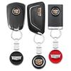 1 Stück 3D Metall Autoschlüsselanhänger Schlüsselring Kette Auto Styling Zubehör für Cadillac Escalade CTS ATS SRX XTS XT5 STS CT5 CT6 BLS XLR