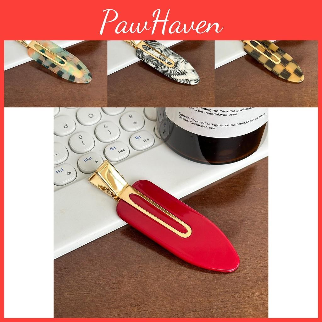 Oversized Acetate Trendy No Trace Hair Claw Versatile Plaid Hair Clip For Women