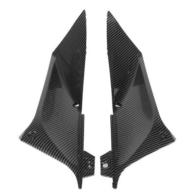 2 adet Karbon Fiber Stil Sol ve Sağ Taraf Hava Kanalı Kapağı Kaplama Ekleme Parçası Yamaha YZF'ye Uygun