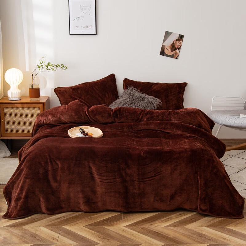 Warm Thickened Golden Mink Velvet Flannel Blanket