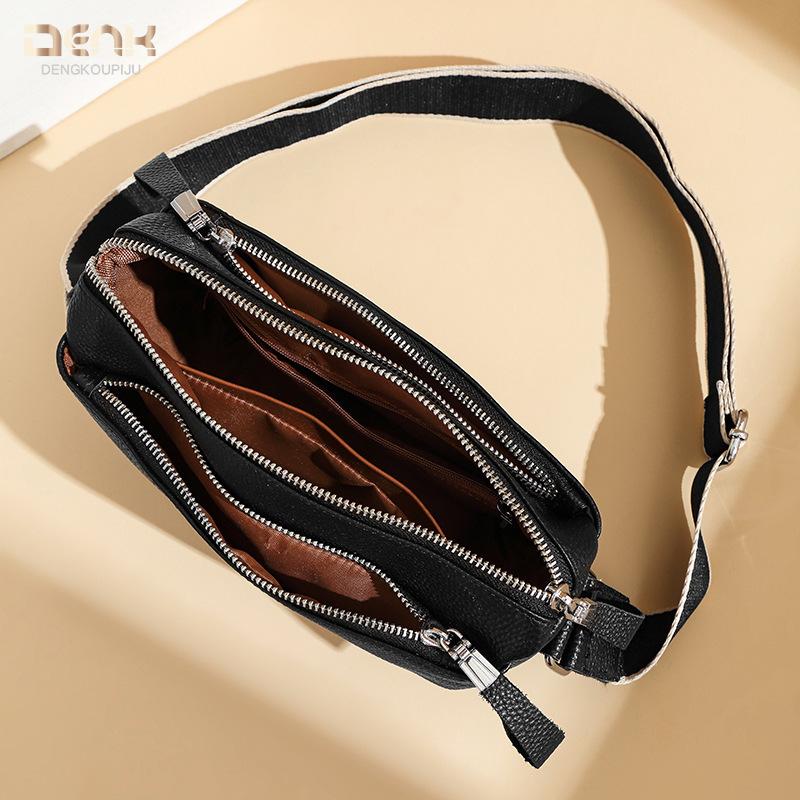 Genuine Leather A Fashionable and Casual Single-shoulder Crossbody Bag Made of Top-grain Cowhide for Women