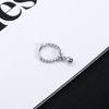 Temperament Personality Beads Korean Women Ear Buckle Stud Earrings Fashion Jewelry Hoop Earrings