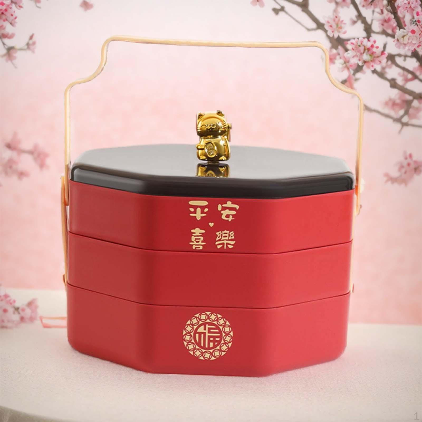 

Элегантное раздельное сервировочное блюдо с ручкой для праздничных посиделок 3 Layer