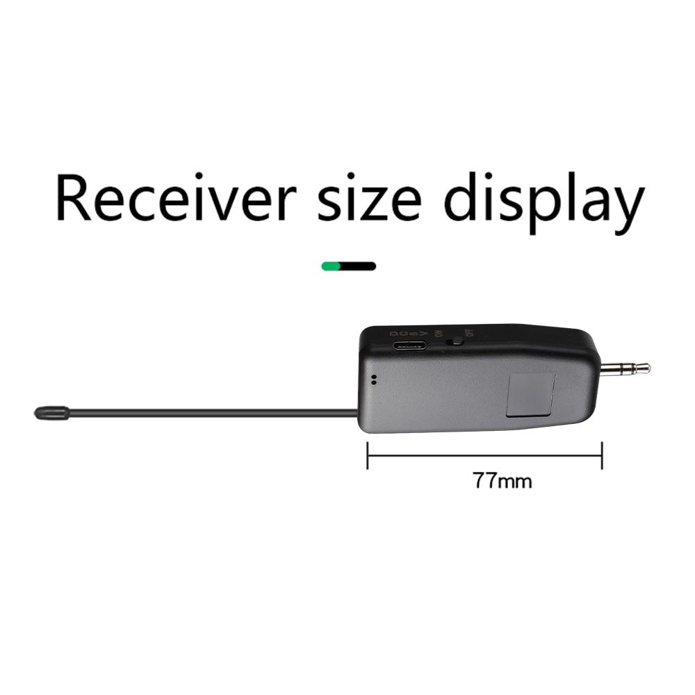 Mikrofon krawatowy bezprzewodowy 2.4G Mikrofon nagłowny Mikrofon z odbiornikiem do wzmacniacza Głośnik głosowy Nauczanie Przewodnik turystyczny