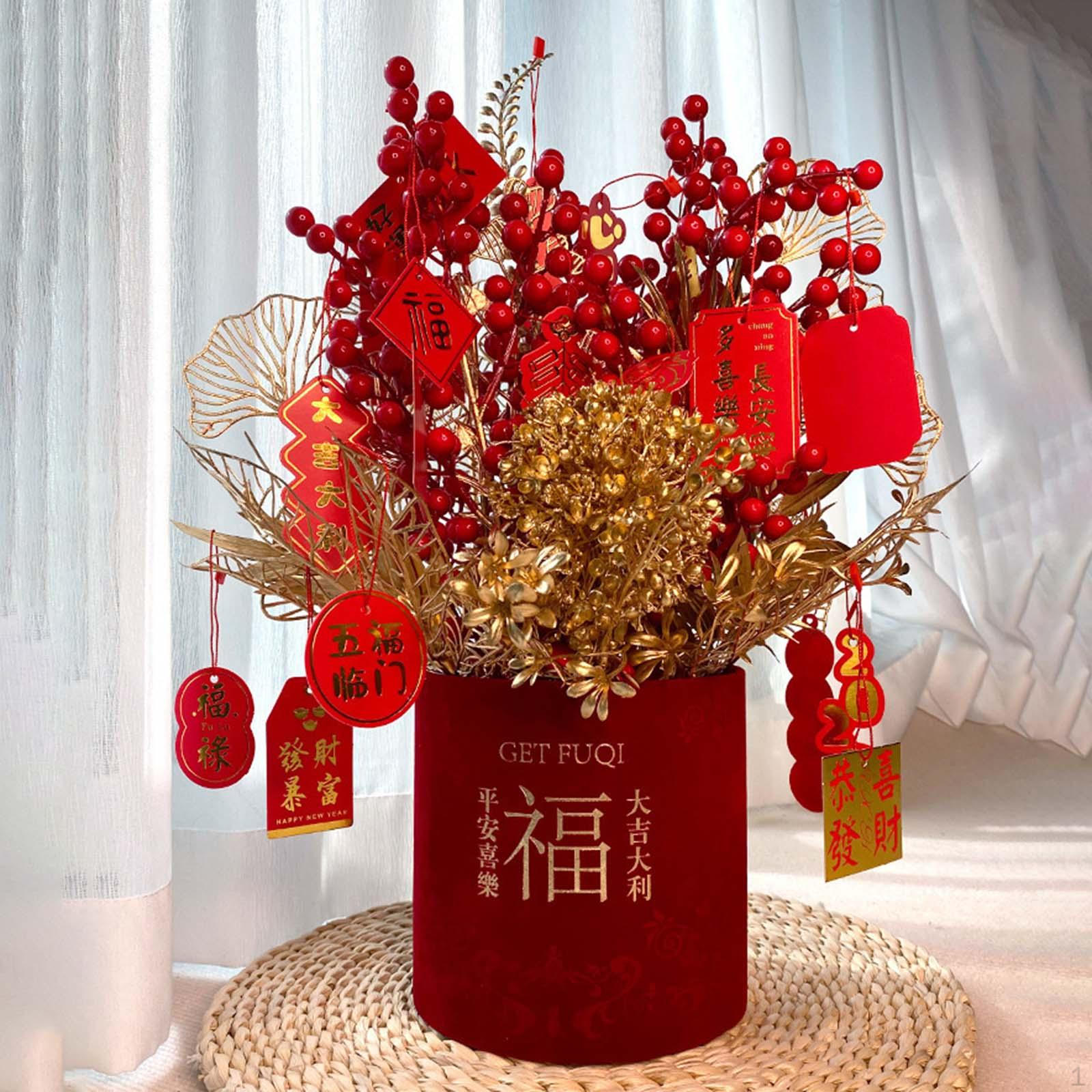 

Цветущий китайский иероглиф цветочный горшок для домашнего праздника Style B