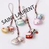 Key Holder Phone Charms Keyring Lucky Cat Keychain Sakura Cat Phone Strap Mobile Phone Lanyards