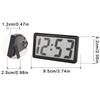 Mini Battery Powered Digital Desk Clock Time Date 12-Hour Display Table Clock Wall-Mounted Lcd Clock With Ag10 Battery