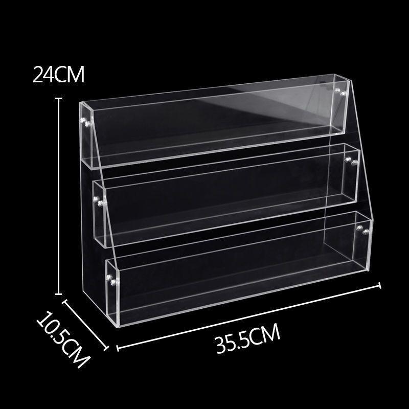 Transparenter Acryl-Displayständer für Bücher und Broschüren - Mehrstufiges Regal für Schreibwaren und Zeitungen