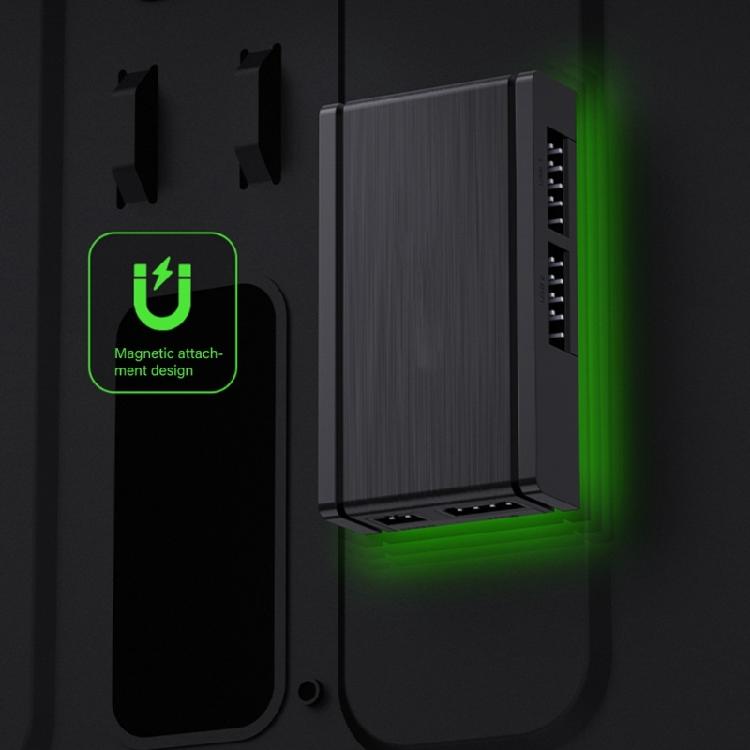 Magnetic Mount USB 2.0 Hub With 4Port Expansion And Enhances Plastic Circuitry USB 2.0 Splitter For Smooth Operation