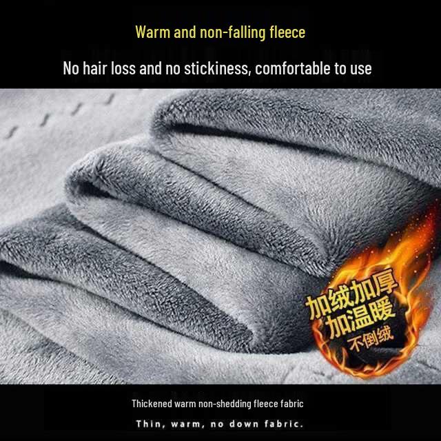 Men's Plus Velvet Thick Warm Long-Sleeve T-Shirt for Fall/Winter