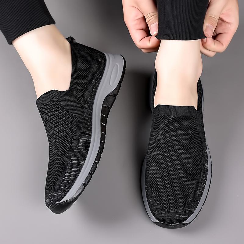 Fashion Handmade Summer Canvas Shoes for Man Breathable Fashion Men's Sneakers Outdoor Casual Loafers Walking Sock Shoes Tenis Masculin