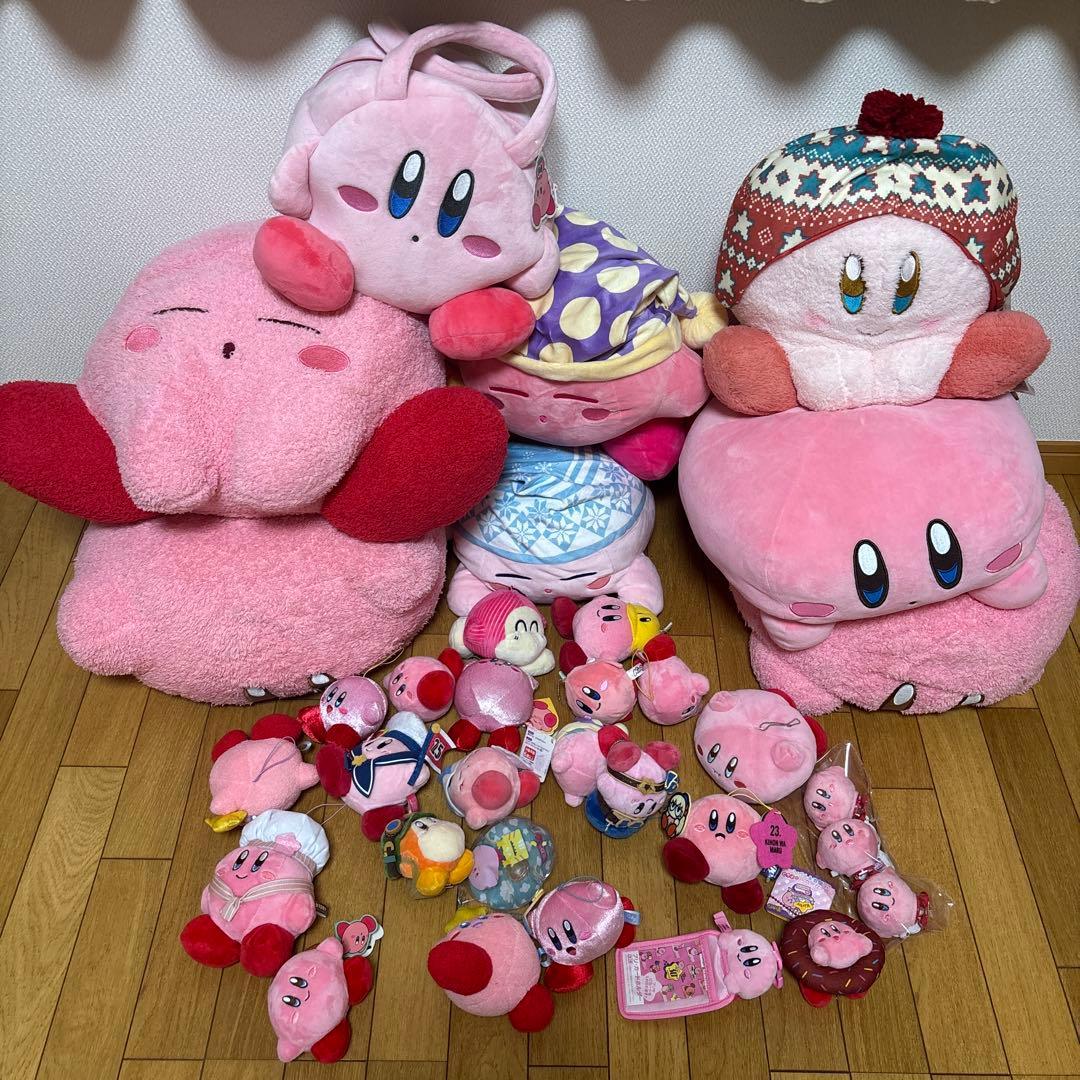 Extra large Kirby mascot plush toy collection