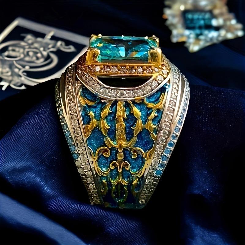 Μια υψηλής ποιότητας, εννιά-μάτι, πέρλα, αλλαγής τύχης, μοντέρνο, ins, πλεγμένο, ρετρό και μοναδικό ανδρικό δαχτυλίδι