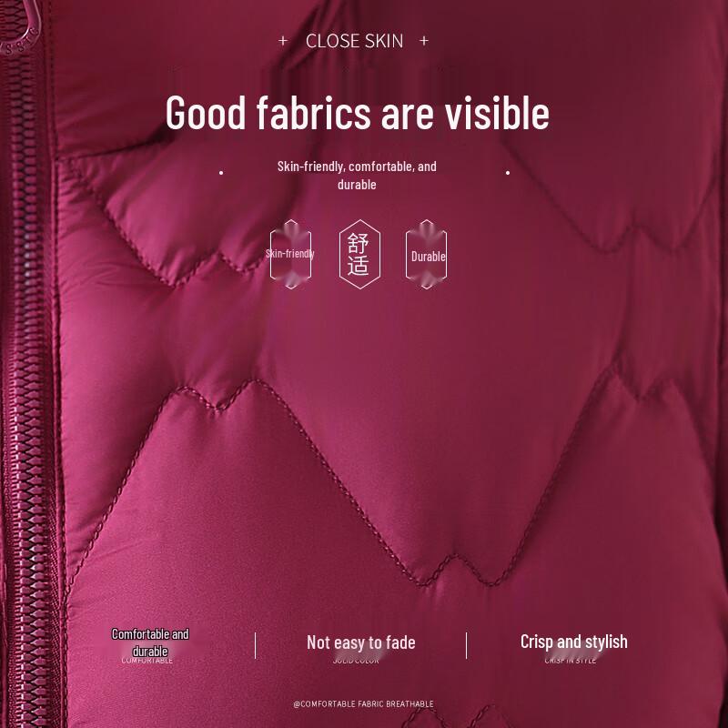 XueZhongFei Women's Stand Collar Thickened Down Jacket