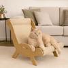 Wear-Resistant 2 in 1 Cat Sisal Chair Elevated Cat Hammock Bed Cat Sofa Bed  for Cats/Dogs