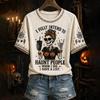 Women's Fashion Casual Short Sleeve Halloween Print T-Shirt Top