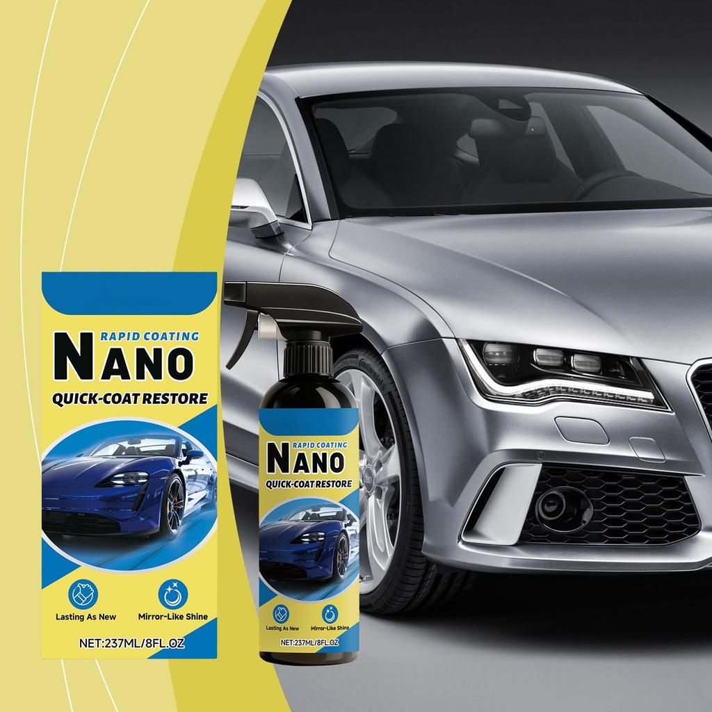 Automotive Nano-coating Spray, Fast Mirror Finish, Long-lasting And Easy To Use(237ml)