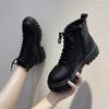 2025 Thin Shoes Tide Martin Boots Women Spring and Autumn New Black Single Boots Thin Short Boots