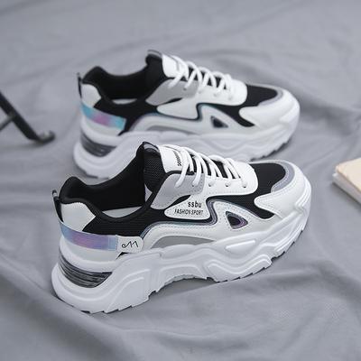 Chaussures pour femmes nouvel été respirant baskets femmes en cours d'exécution léger Absorption des chocs papa chaussures chaussures blanches