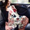 1pc Cute Cartoon Cat with Bowknot Blanket - Seasonal Home Decor, Throw Blanket for Room, for Decorating Your Own Sofa and Living Room, Super